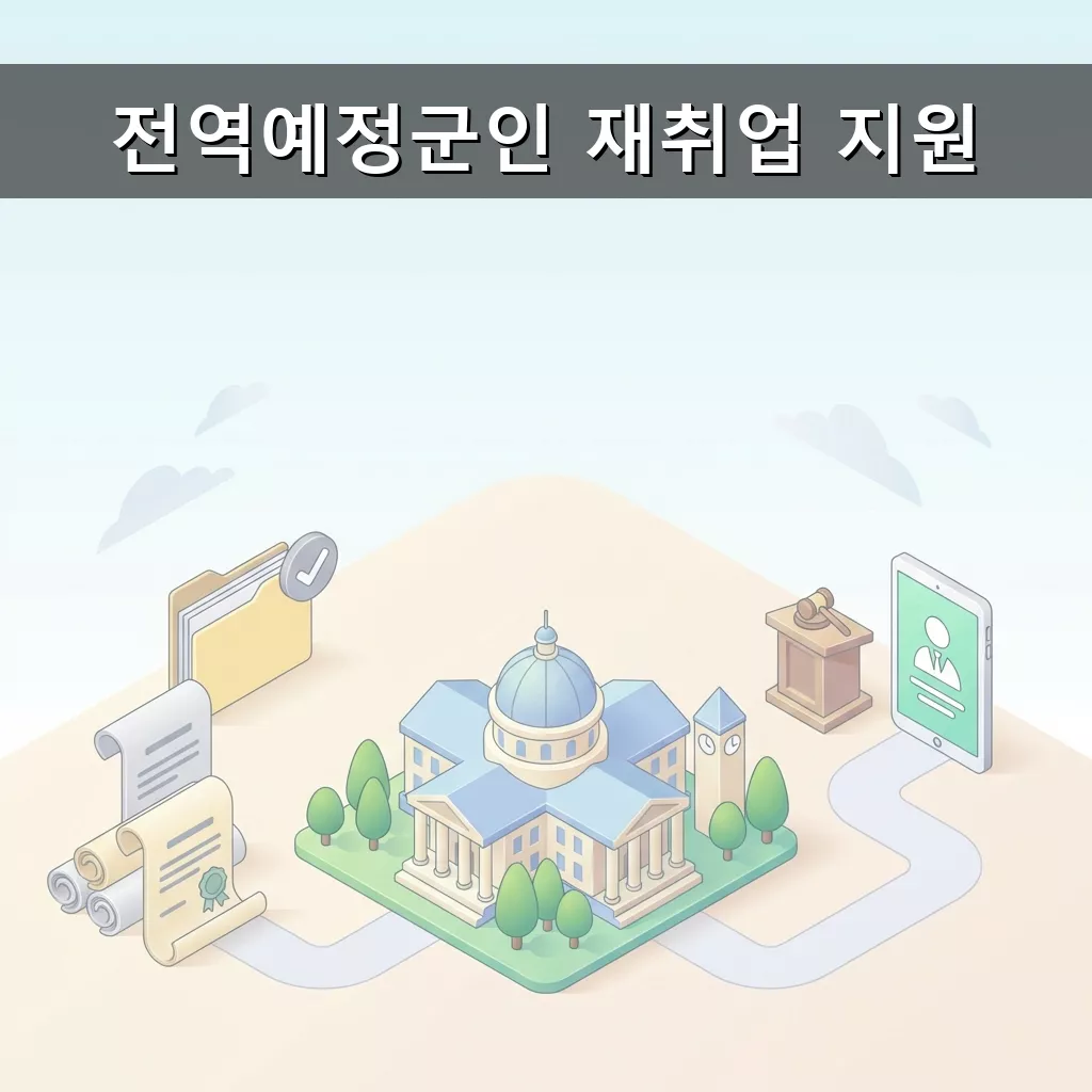 전역 예정 군인 재취업 지원 완벽 가이드 교육 상담 일자리 정보