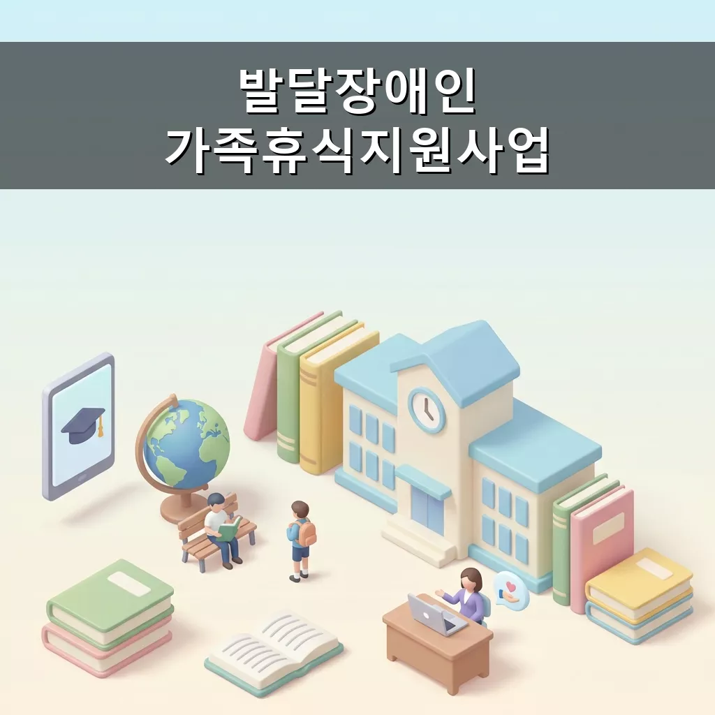 발달장애인 가족 휴식 지원 정부 사업 2026년 완전 분석