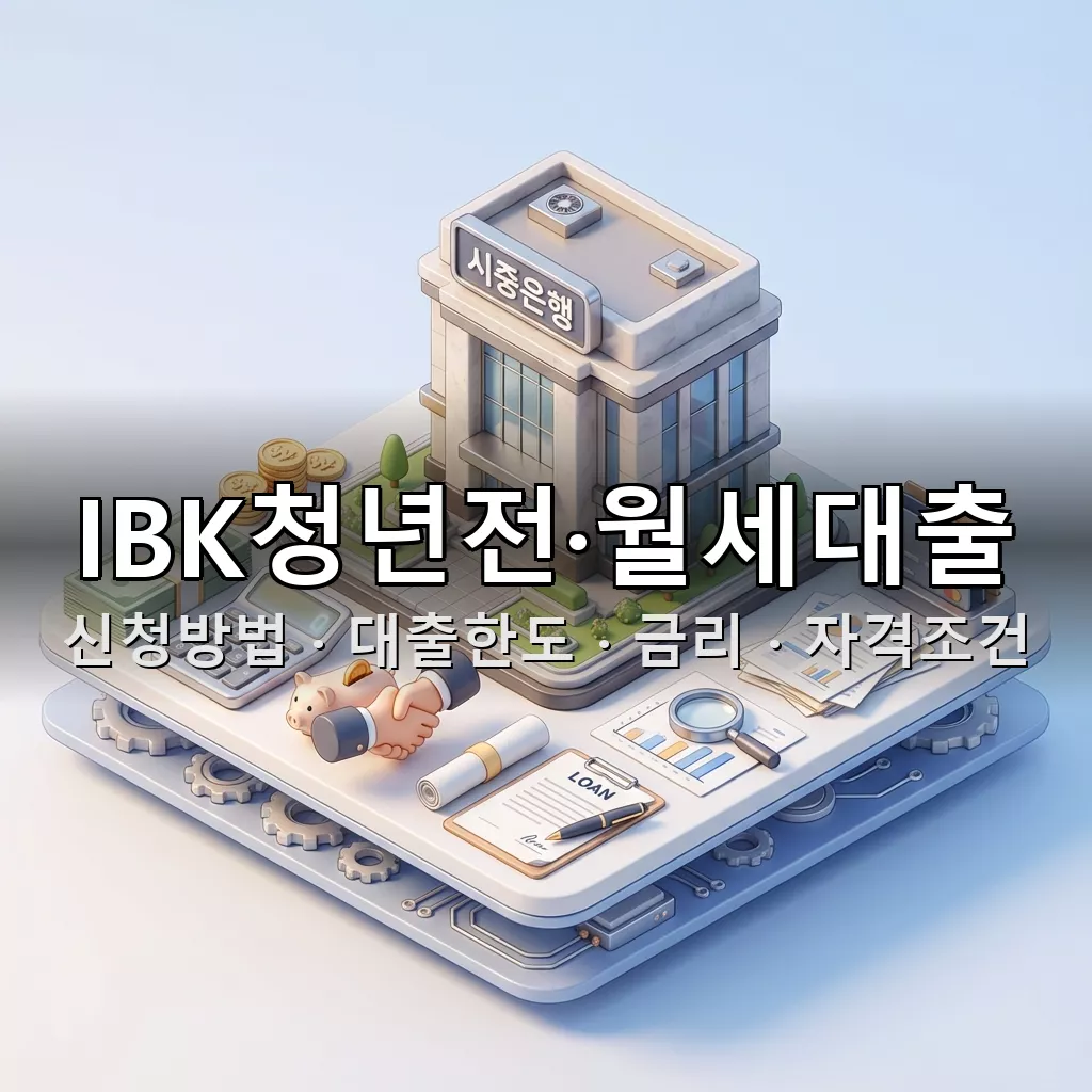 IBK청년전·월세대출 (월세) 신청방법 대출한도 금리 자격조건 총정리