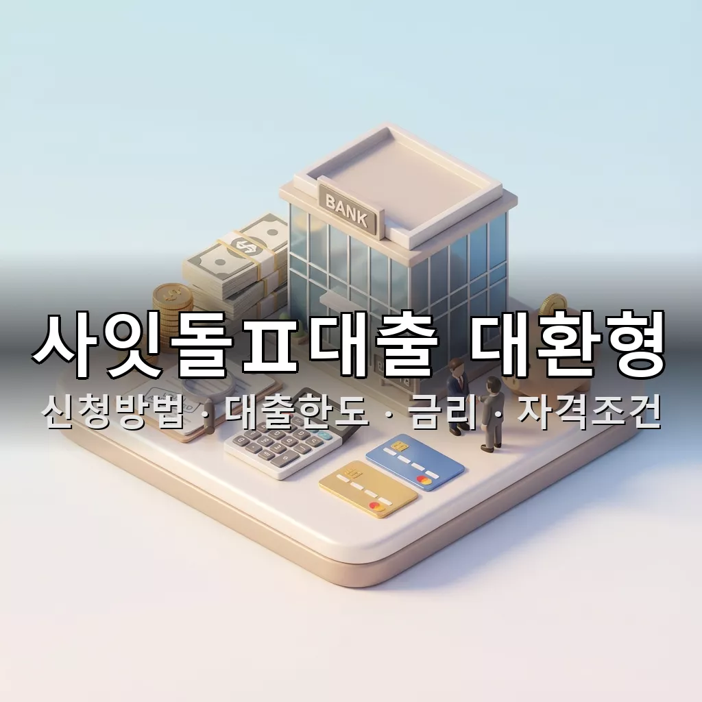 사잇돌Ⅱ대출 대환형 신청방법 대출한도 금리 자격조건 총정리