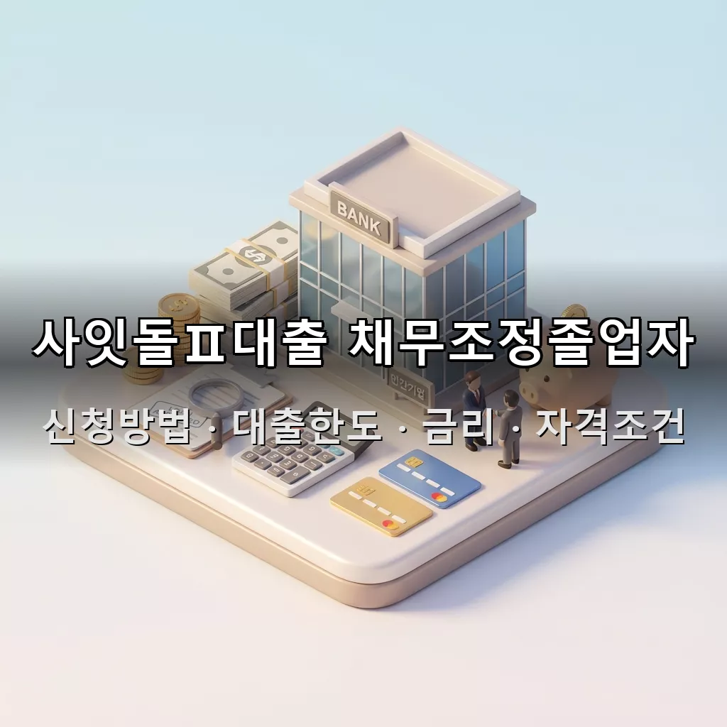 사잇돌Ⅱ대출 채무조정졸업자 신청방법 대출한도 금리 자격조건 총정리