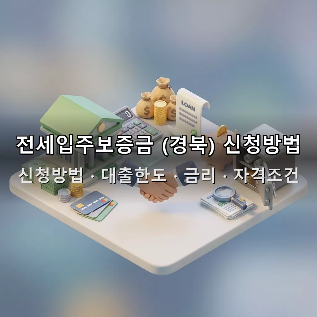 전세입주보증금 (경북) 신청방법 대출한도 금리 자격조건 총정리