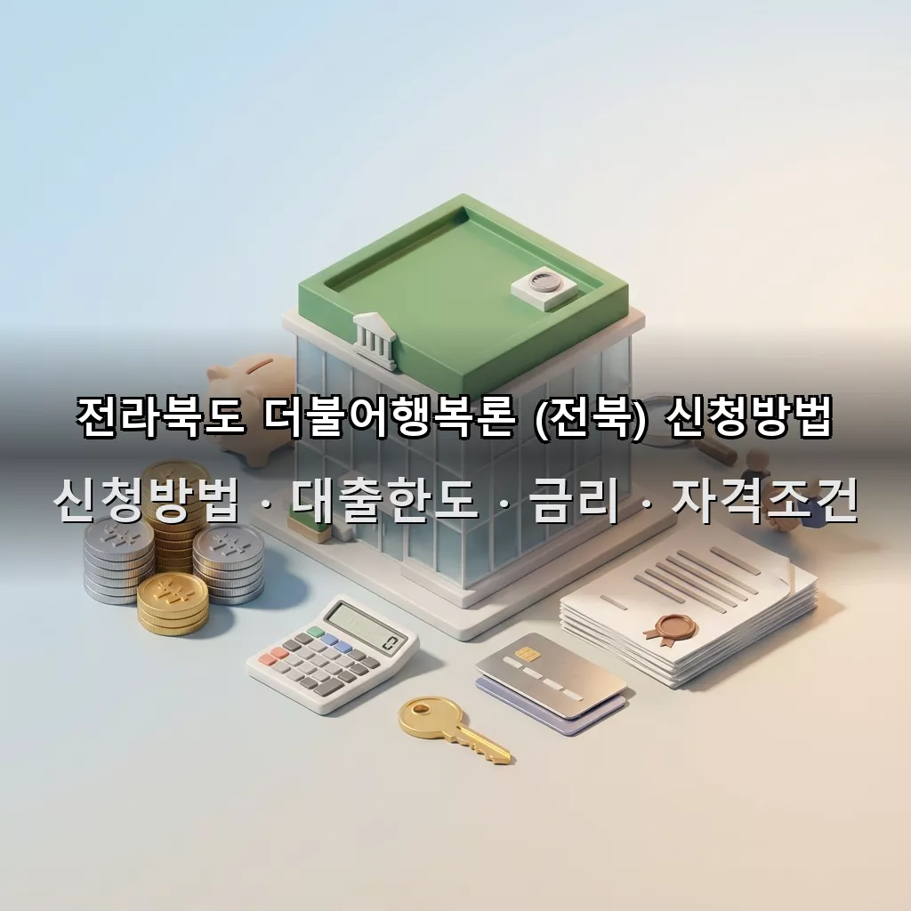 전라북도 더불어행복론 (전북) 신청방법 대출한도 금리 자격조건 총정리