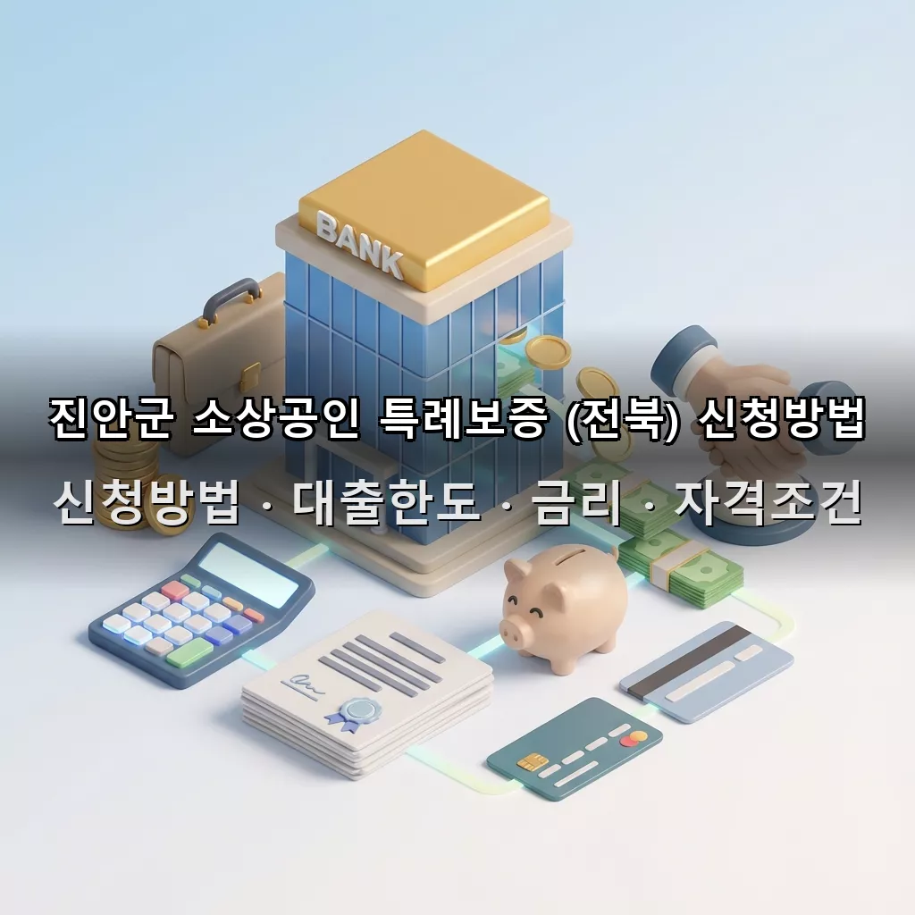 진안군 소상공인 특례보증 (전북) 신청방법 대출한도 금리 자격조건 총정리