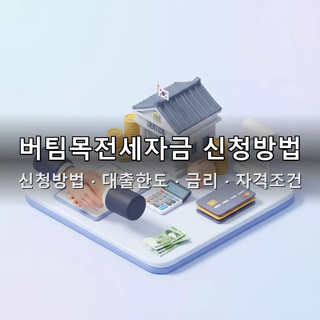 버팀목전세자금 신청방법 대출한도 금리 자격조건 총정리