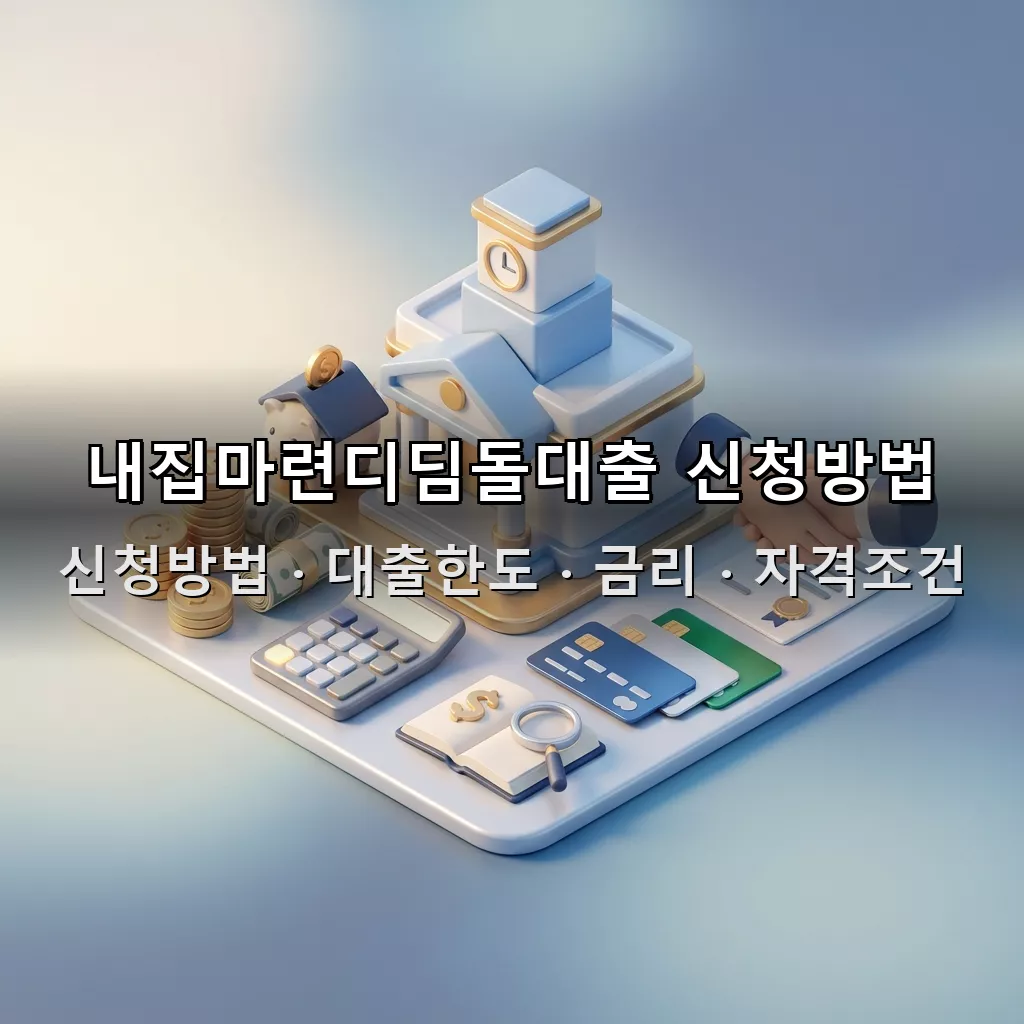 내집마련디딤돌대출 신청방법 대출한도 금리 자격조건 총정리