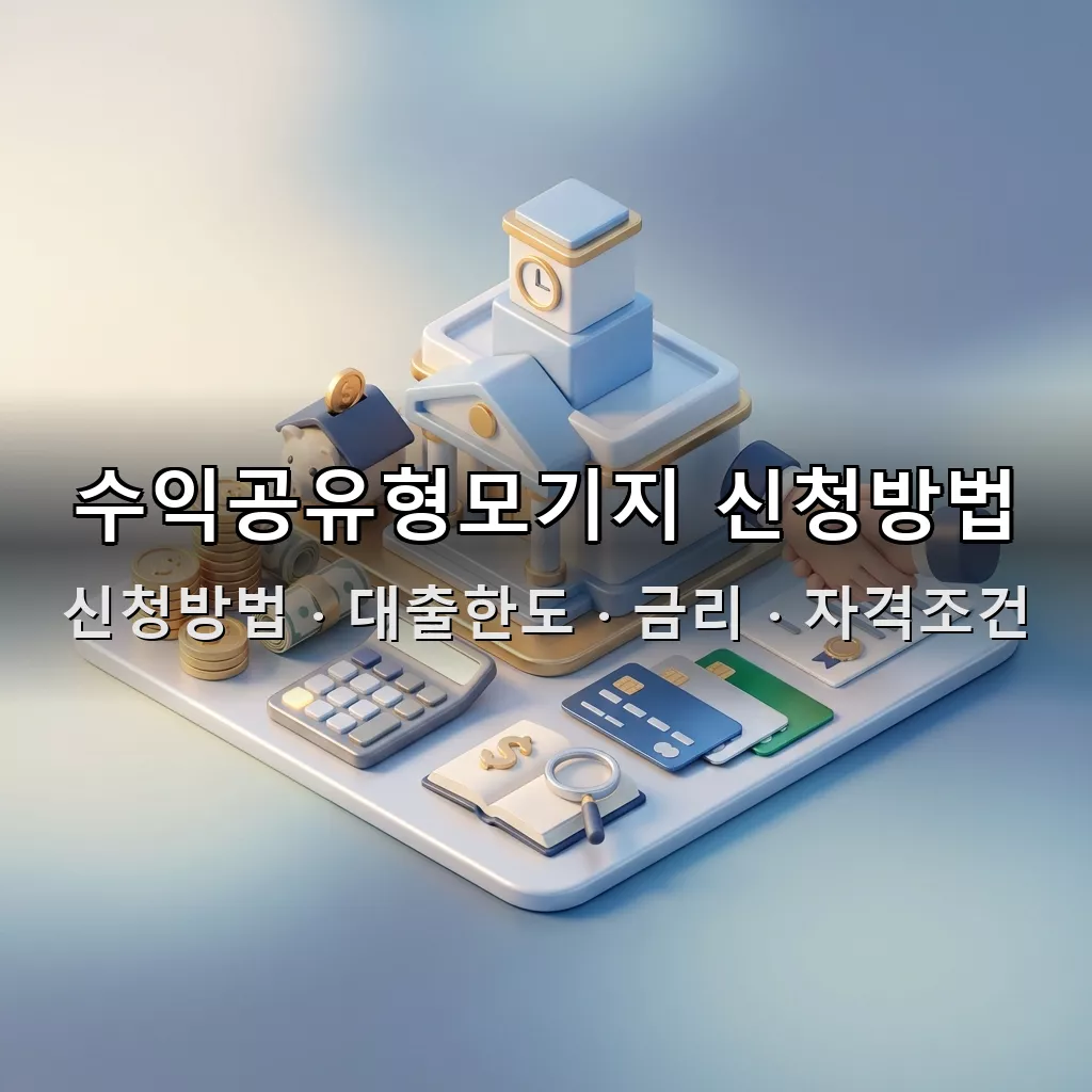 수익공유형모기지 신청방법 대출한도 금리 자격조건 총정리