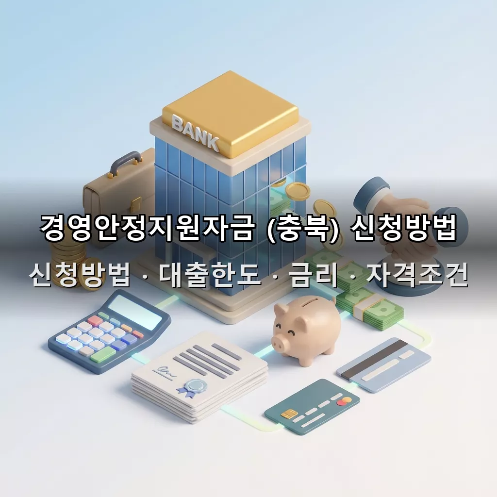 경영안정지원자금 (충북) 신청방법 대출한도 금리 자격조건 총정리