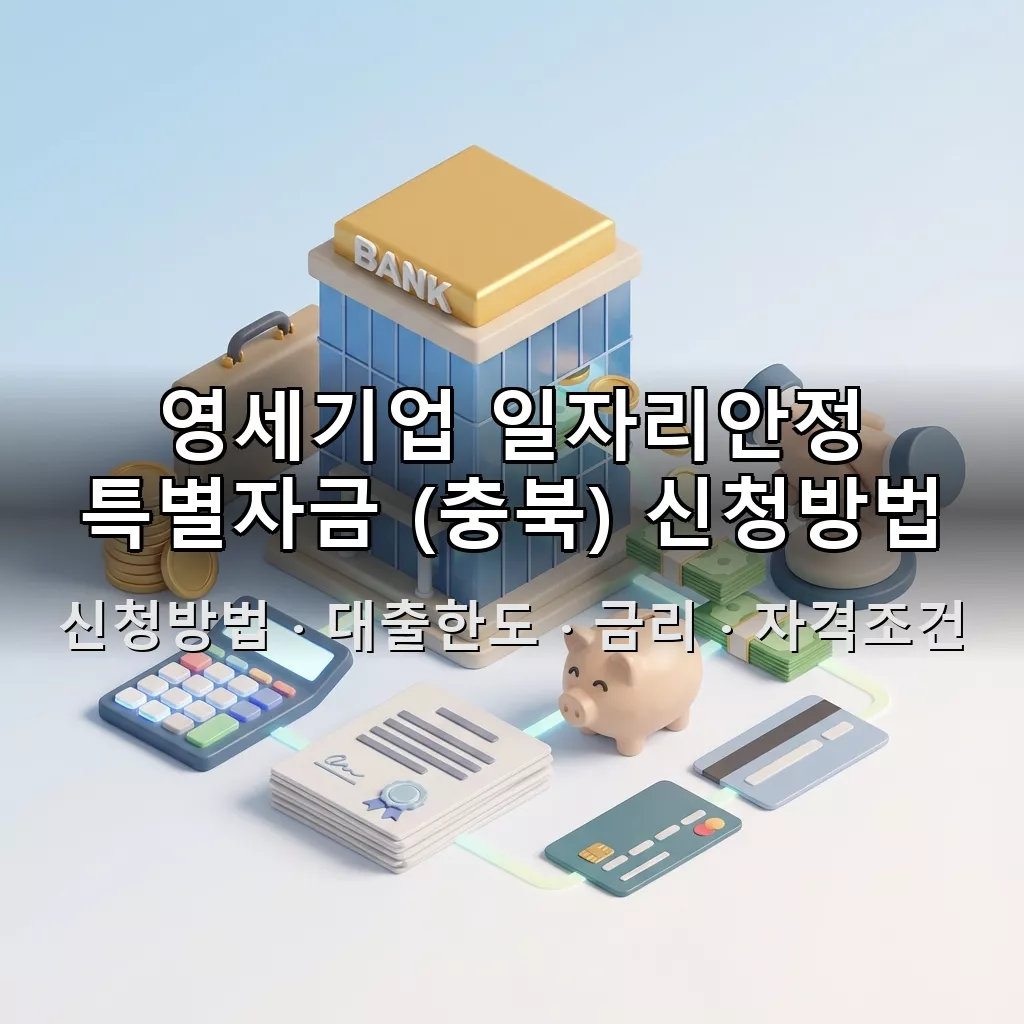 영세기업 일자리안정 특별자금 (충북) 신청방법 대출한도 금리 자격조건 총정리
