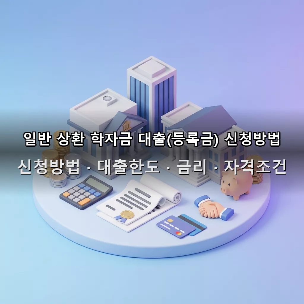 일반 상환 학자금 대출(등록금) 신청방법 대출한도 금리 자격조건 총정리
