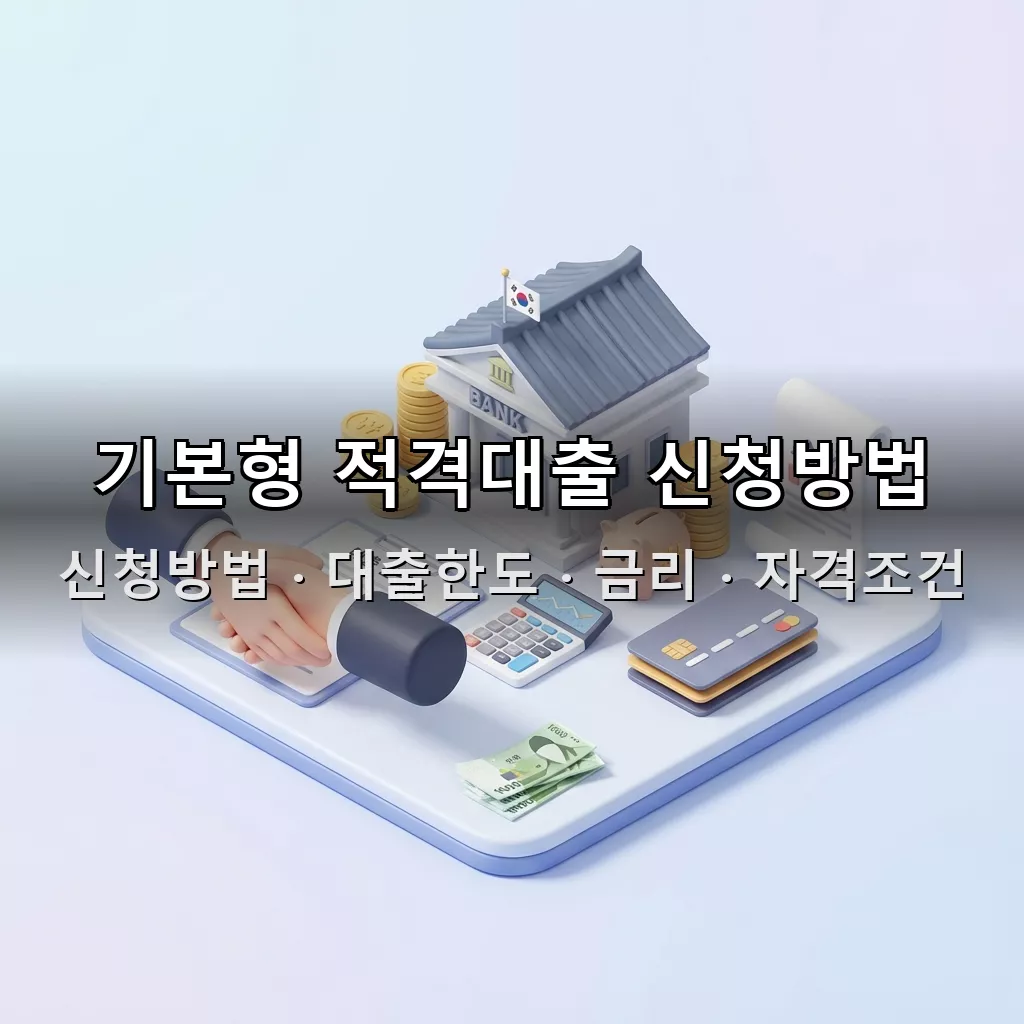 기본형 적격대출 신청방법 대출한도 금리 자격조건 총정리