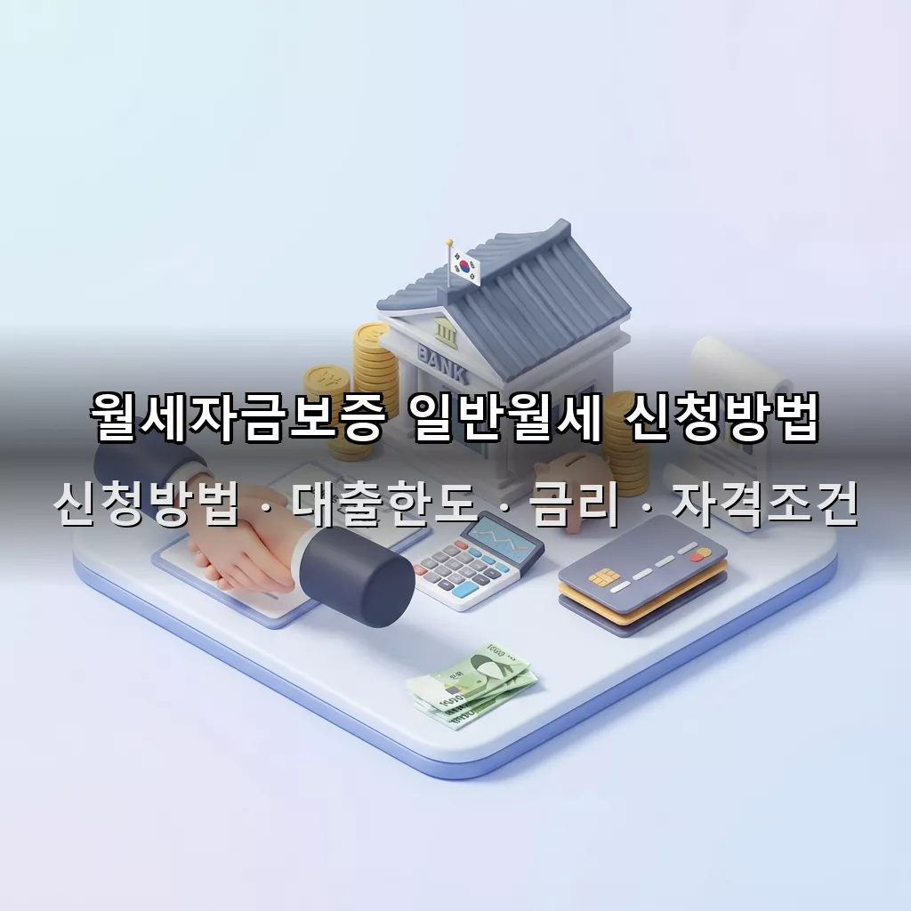 월세자금보증 일반월세 신청방법 대출한도 금리 자격조건 총정리